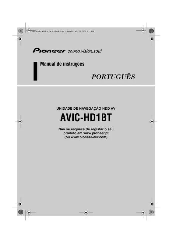 Mode d'emploi PIONEER AVIC-HD1BT