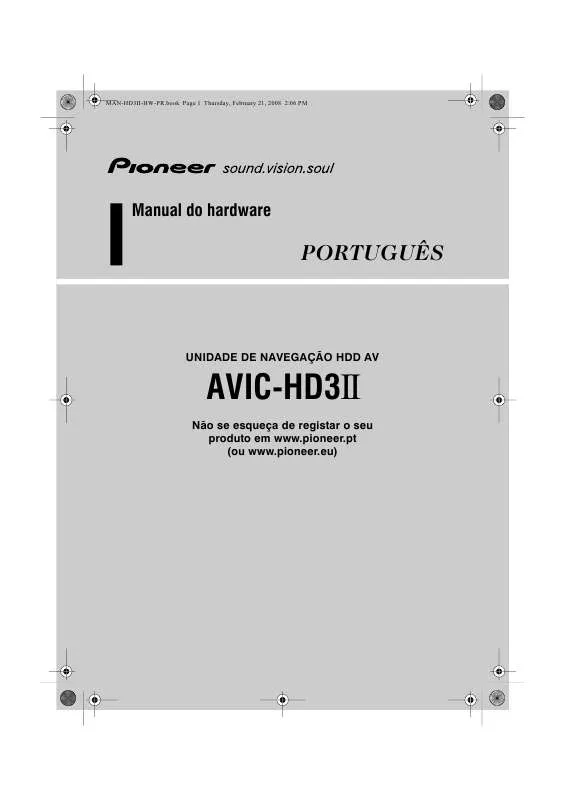 Mode d'emploi PIONEER AVICC-C-HD3-2