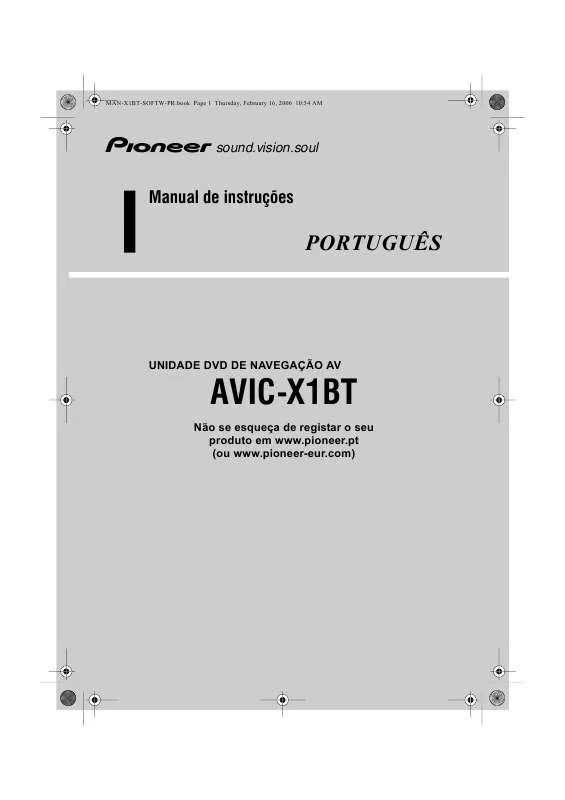 Mode d'emploi PIONEER AVIC-X1BT