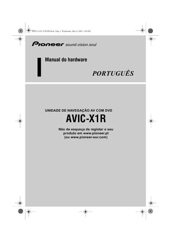 Mode d'emploi PIONEER AVIC-X1R