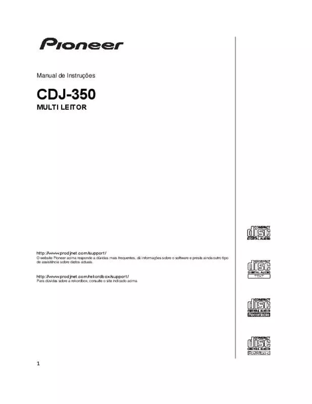 Mode d'emploi PIONEER CDJ-350-W