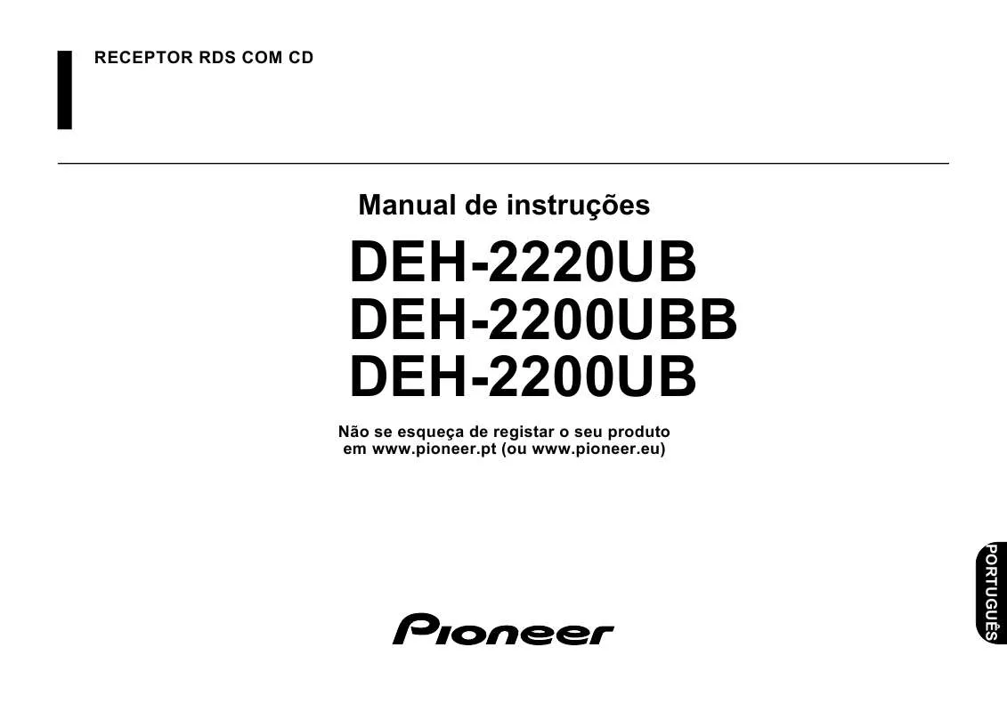 Mode d'emploi PIONEER DEH-2200UB