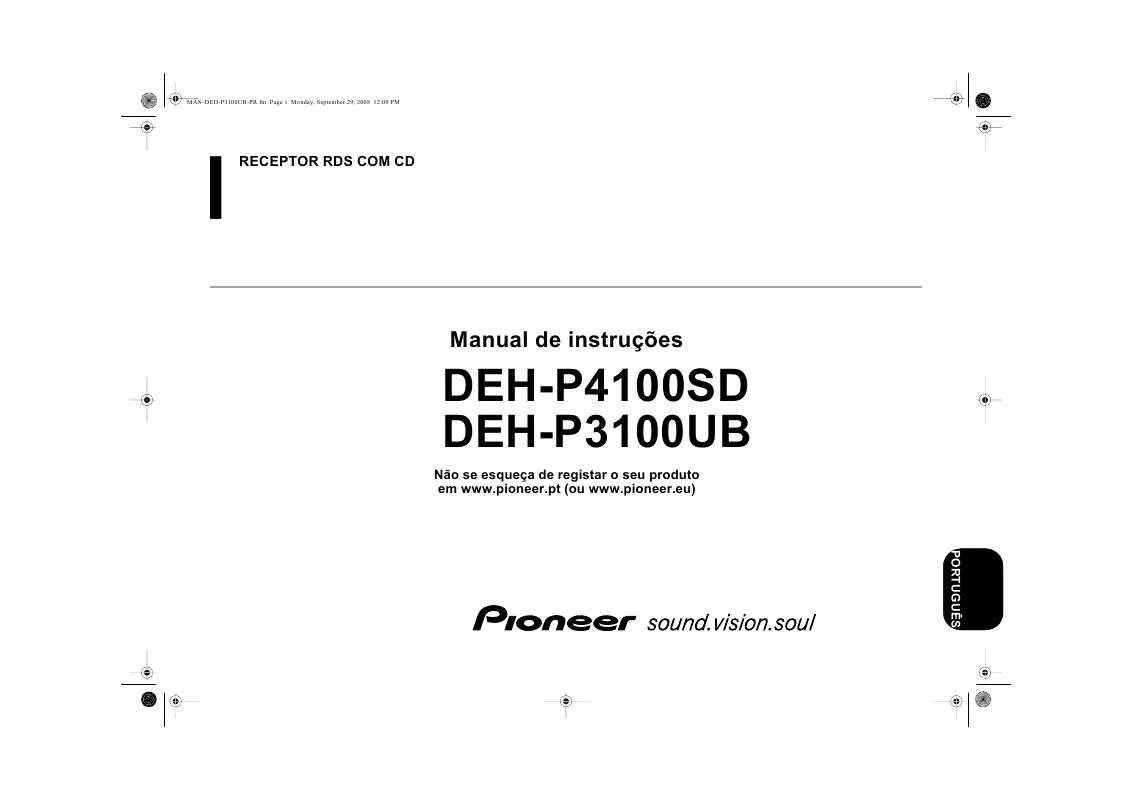 Mode d'emploi PIONEER DEH-P3100UB