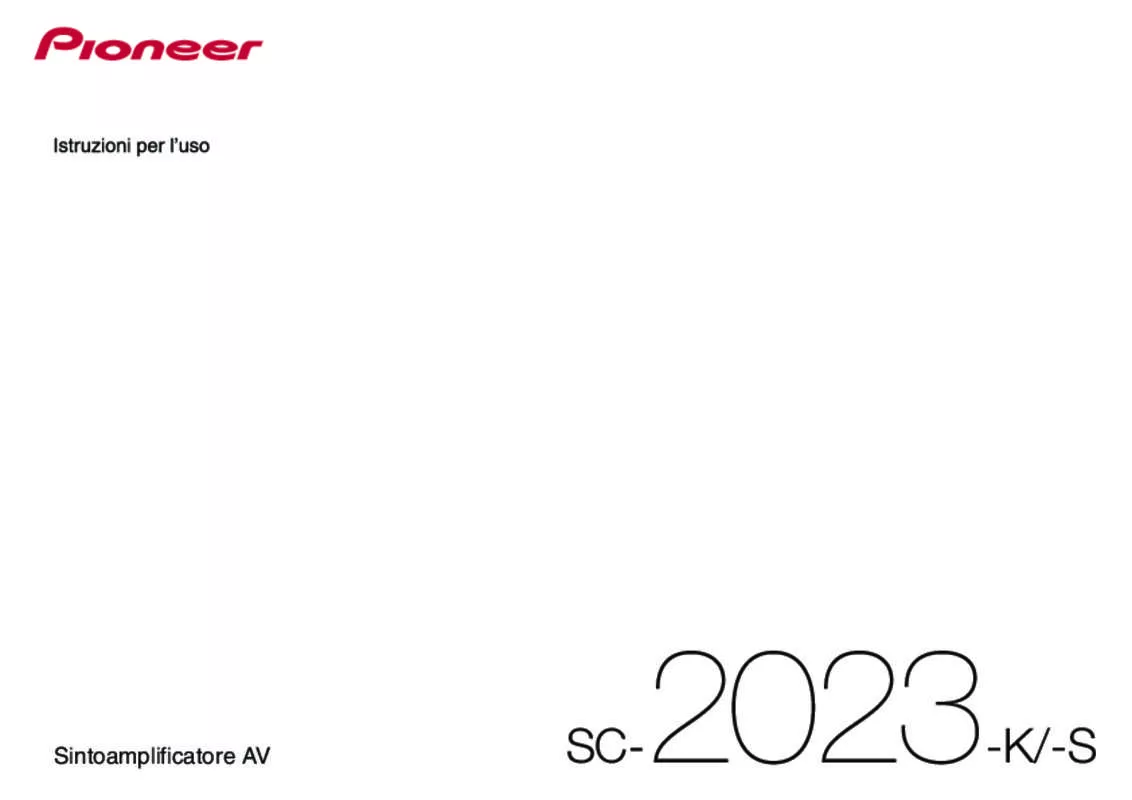 Mode d'emploi PIONEER SC-2023-S