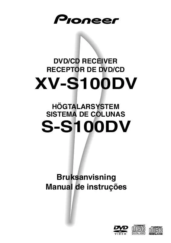 Mode d'emploi PIONEER XV-S100DV