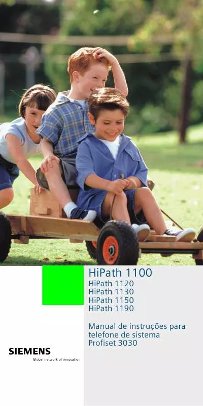 Mode d'emploi SIEMENS HIPATH 1120