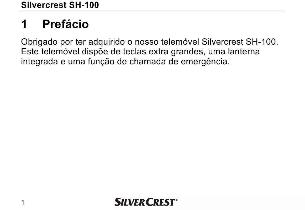 Mode d'emploi SILVERCREST SH-100