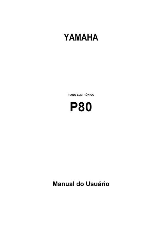 Mode d'emploi YAMAHA P-80