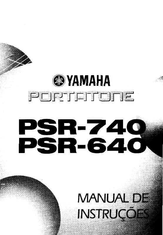 Mode d'emploi YAMAHA PSR-740/PSR-640
