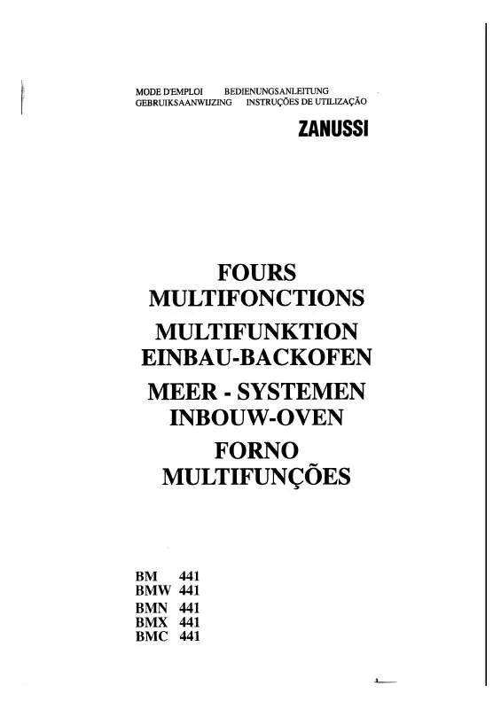 Mode d'emploi ZANUSSI BMC441