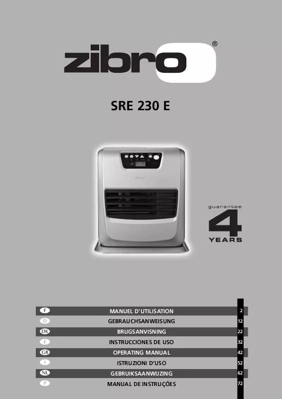 Mode d'emploi ZIBRO SRE 230E
