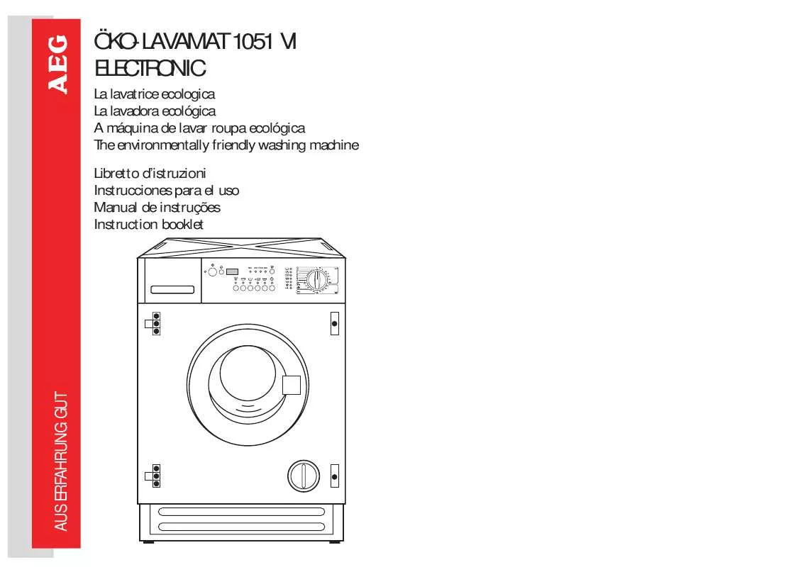 Mode d'emploi AEG-ELECTROLUX 1051VIELECTRON