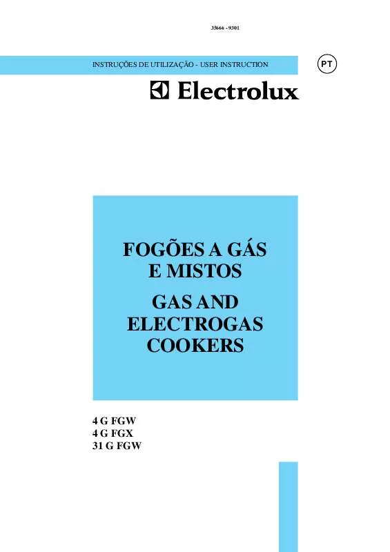 Mode d'emploi AEG-ELECTROLUX 31GFGW