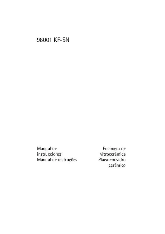 Mode d'emploi AEG-ELECTROLUX 98001KF-SN 65Q