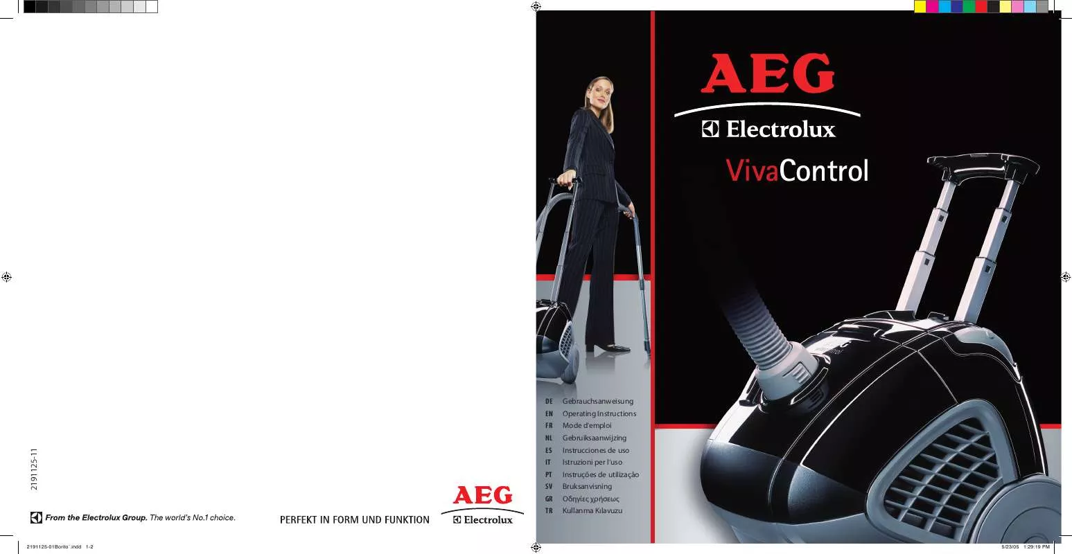 Mode d'emploi AEG-ELECTROLUX AVC1170