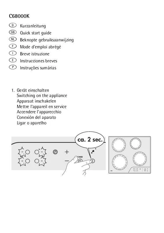 Mode d'emploi AEG-ELECTROLUX C68000K-MNAF9