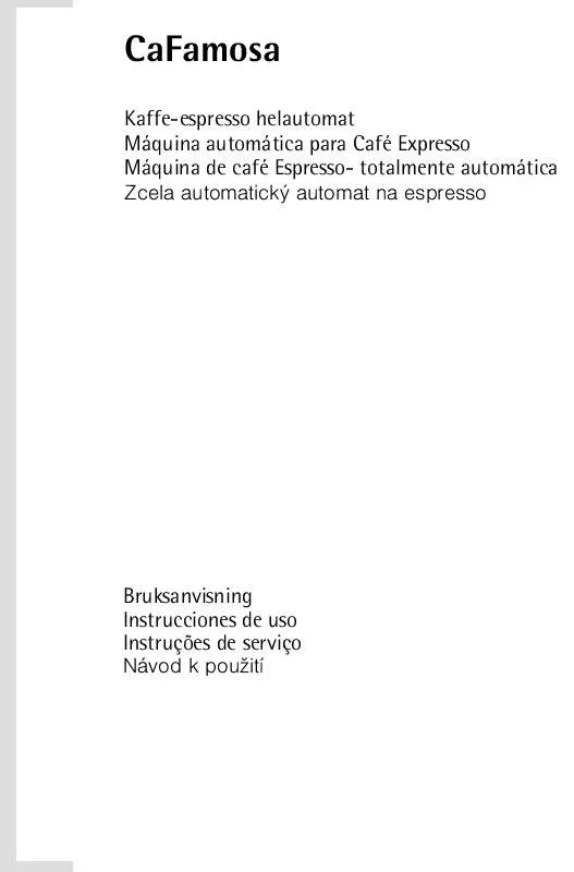 Mode d'emploi AEG-ELECTROLUX CAFAMOSACF95