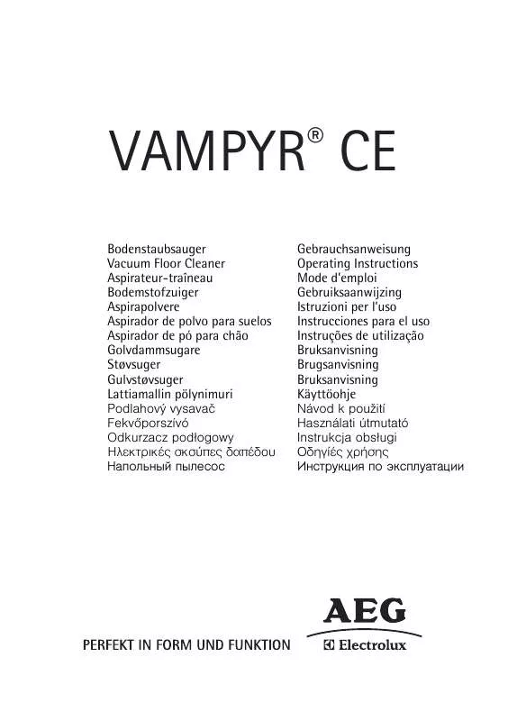 Mode d'emploi AEG-ELECTROLUX CEPOWER24P