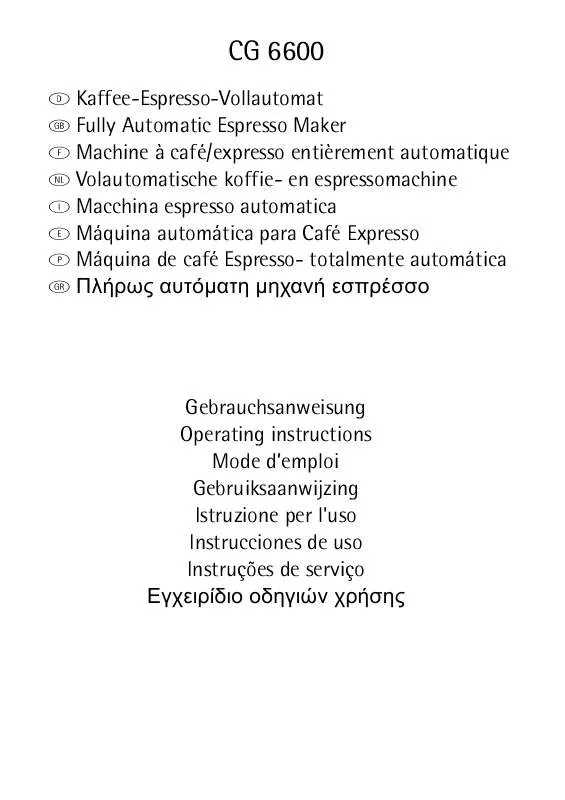 Mode d'emploi AEG-ELECTROLUX CG6600 (WEST)