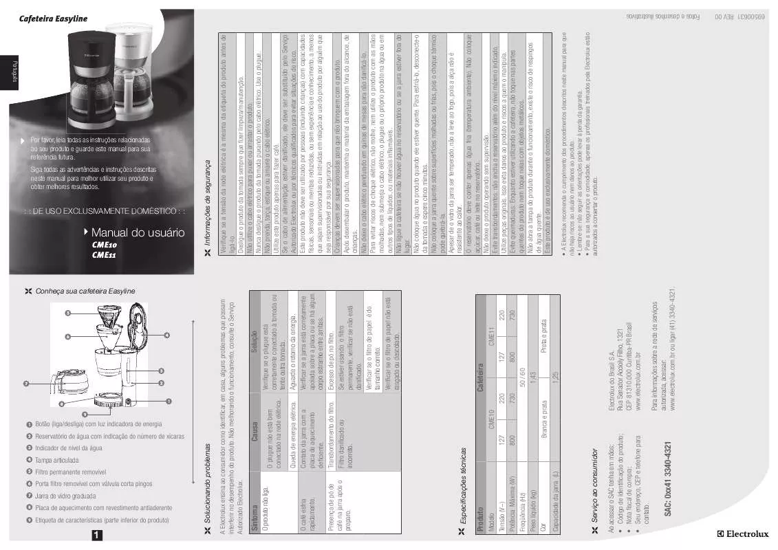 Mode d'emploi AEG-ELECTROLUX CME11