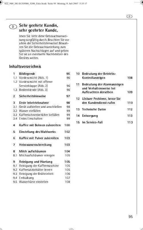 Mode d'emploi AEG-ELECTROLUX CS5200