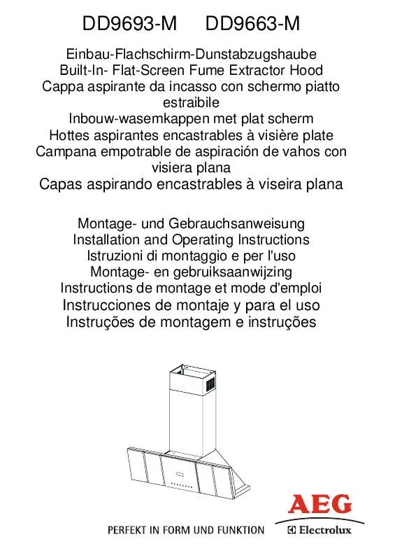 Mode d'emploi AEG-ELECTROLUX DD9663-M