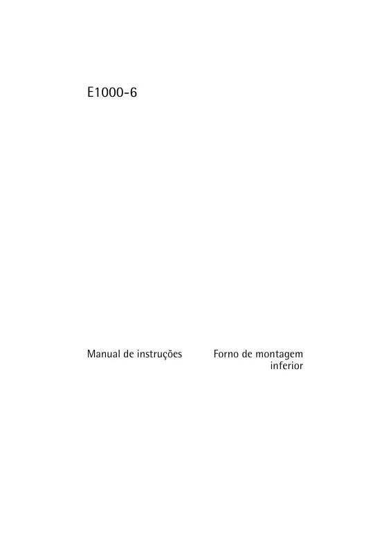 Mode d'emploi AEG-ELECTROLUX E1000-6-M