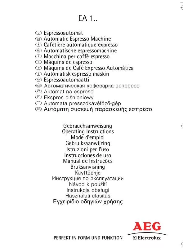 Mode d'emploi AEG-ELECTROLUX EA130