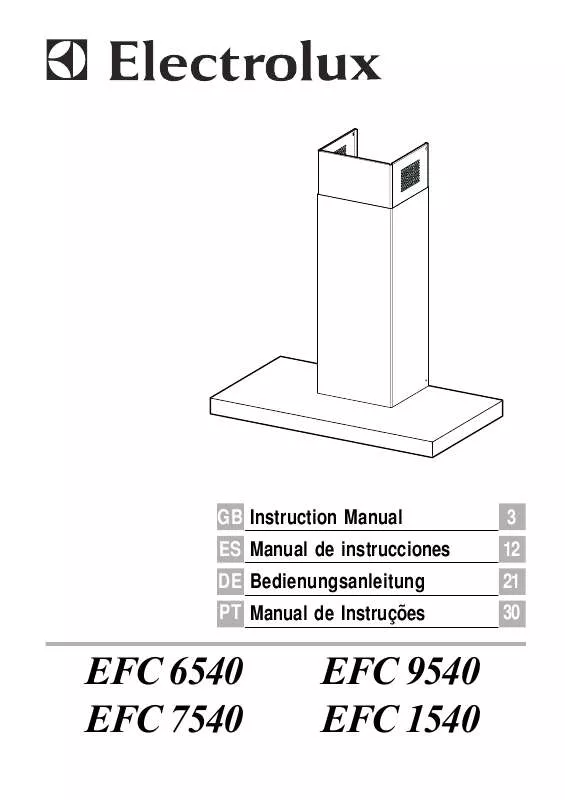 Mode d'emploi AEG-ELECTROLUX EFC1540X