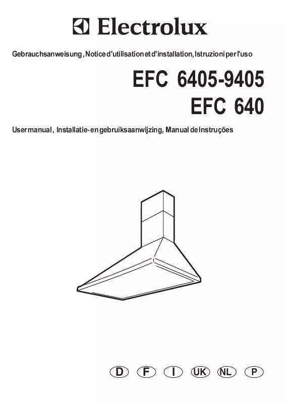 Mode d'emploi AEG-ELECTROLUX EFC9405X/CH