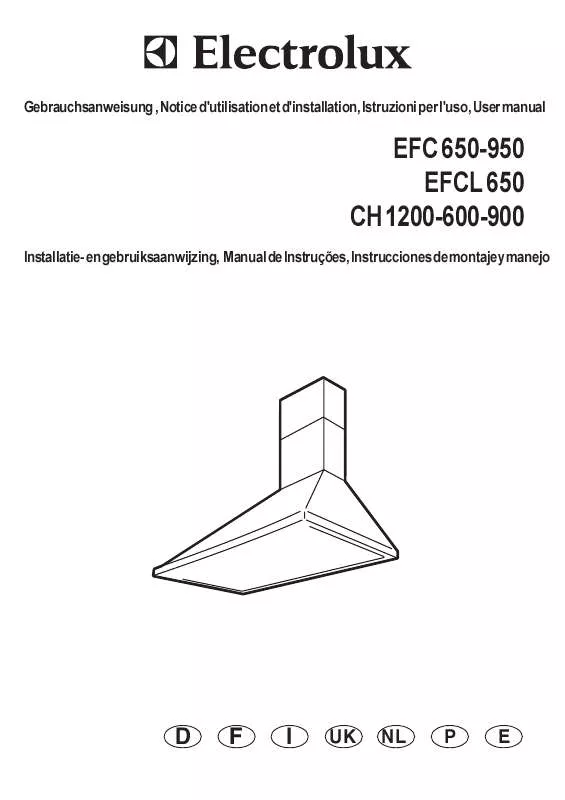 Mode d'emploi AEG-ELECTROLUX EFC950X-GB