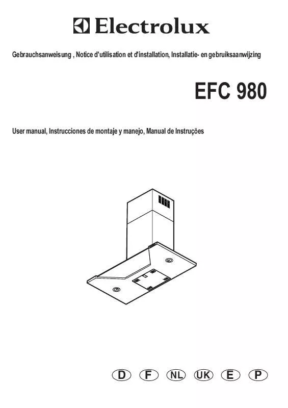 Mode d'emploi AEG-ELECTROLUX EFC980X-GB