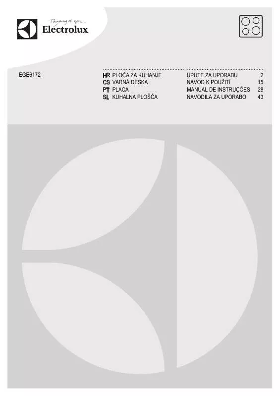 Mode d'emploi AEG-ELECTROLUX EGE6172NOK