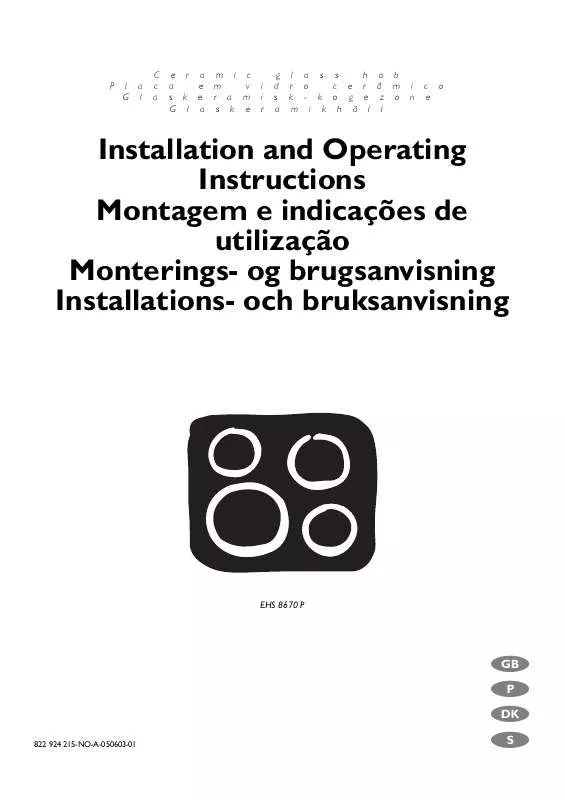 Mode d'emploi AEG-ELECTROLUX EHS8670P