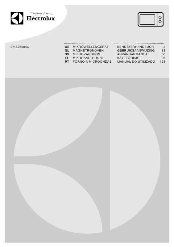 Mode d'emploi AEG-ELECTROLUX EMS26004OX