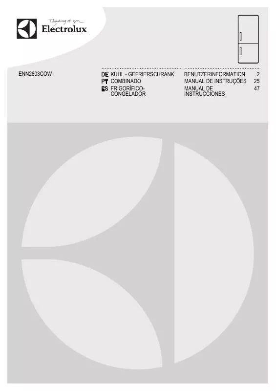 Mode d'emploi AEG-ELECTROLUX ENN2803COW