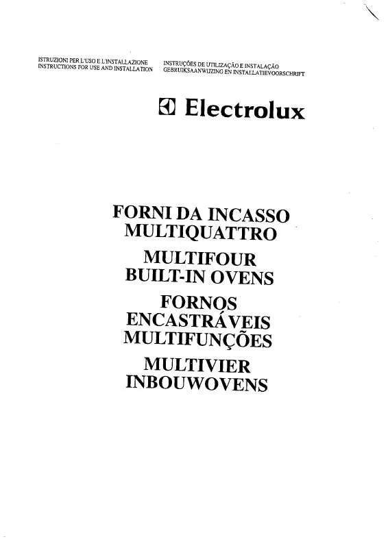 Mode d'emploi AEG-ELECTROLUX EOB395