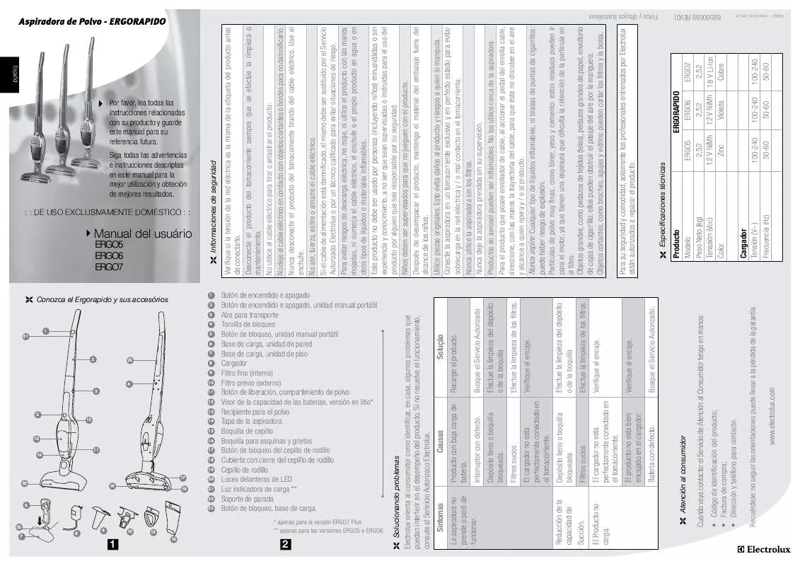 Mode d'emploi AEG-ELECTROLUX ERGO6