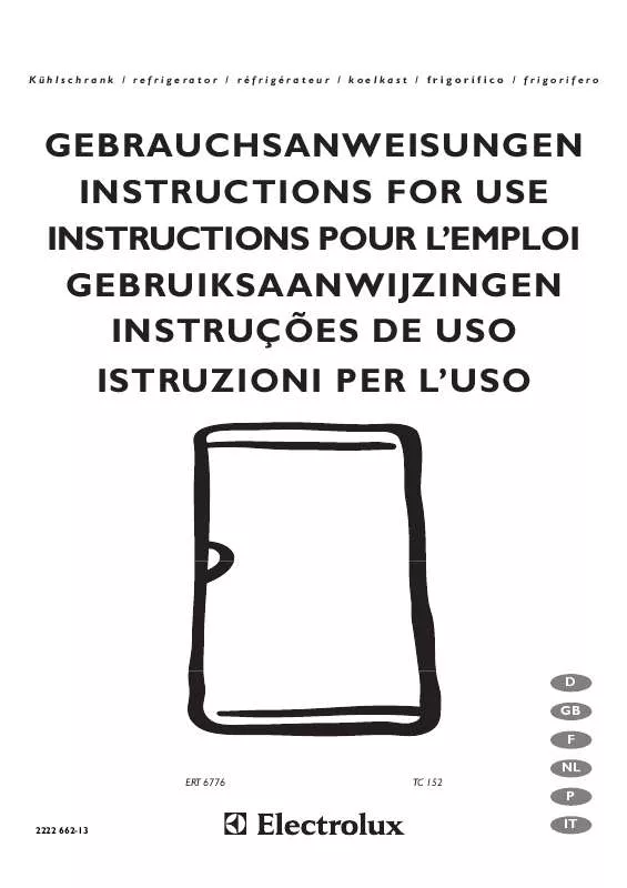 Mode d'emploi AEG-ELECTROLUX ERT6776