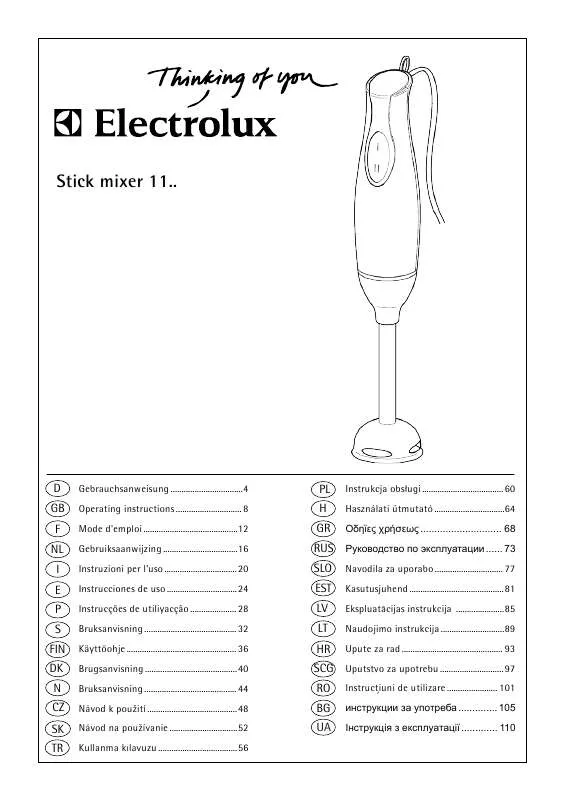 Mode d'emploi AEG-ELECTROLUX ESTM1100