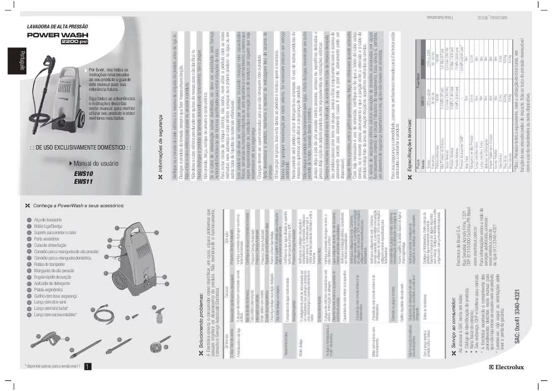 Mode d'emploi AEG-ELECTROLUX EWS10