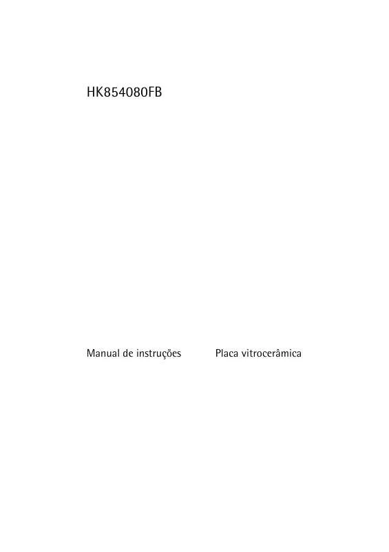 Mode d'emploi AEG-ELECTROLUX HK854080FB