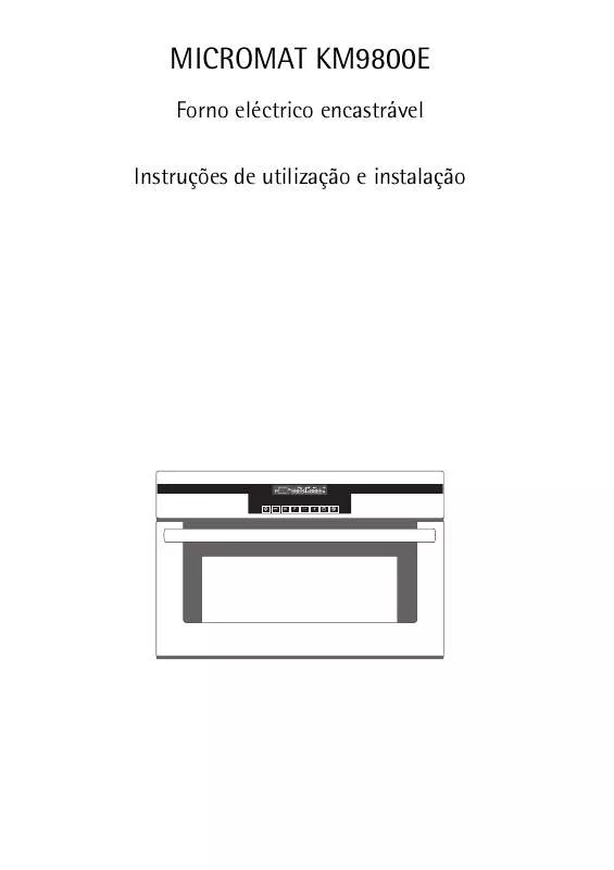 Mode d'emploi AEG-ELECTROLUX KM9800E-A