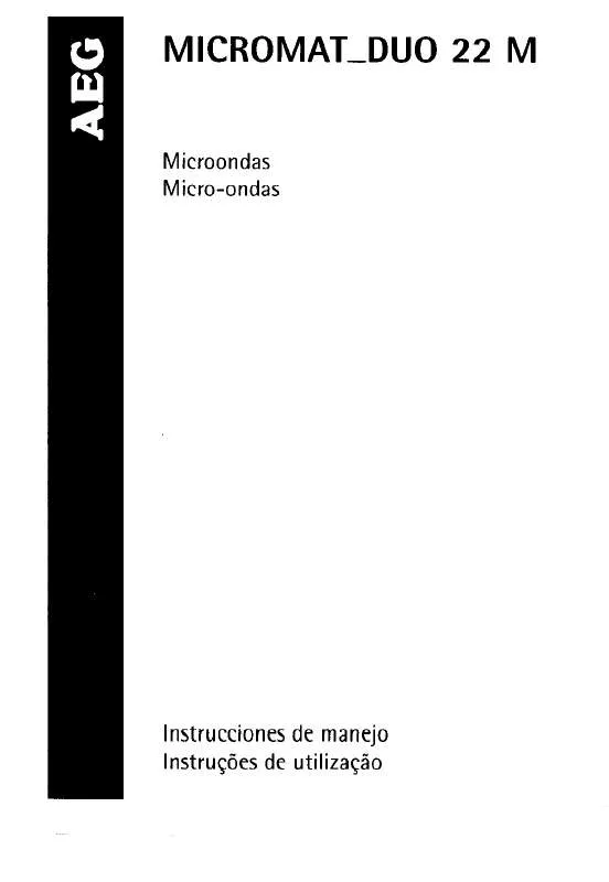 Mode d'emploi AEG-ELECTROLUX MC DUO 22 M-W E/P