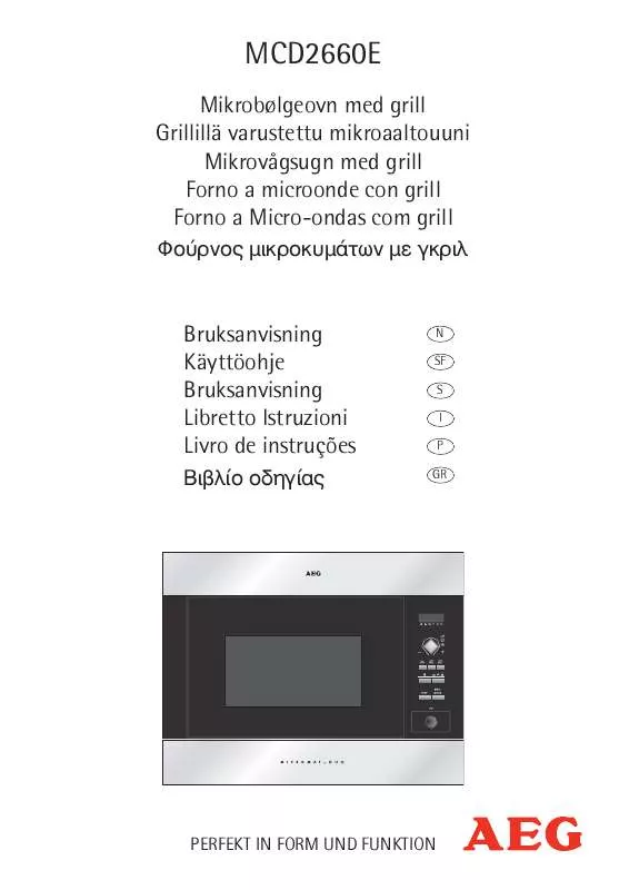 Mode d'emploi AEG-ELECTROLUX MCD2661E-A