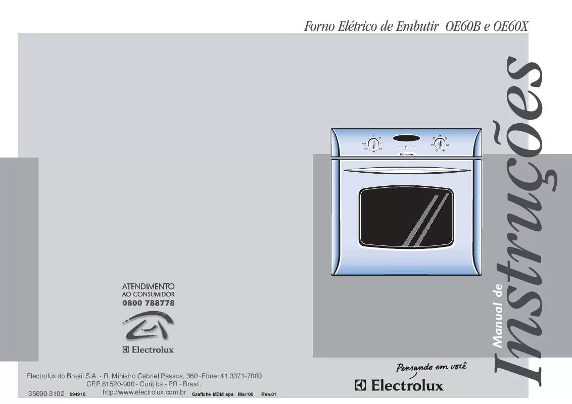 Mode d'emploi AEG-ELECTROLUX OE60X