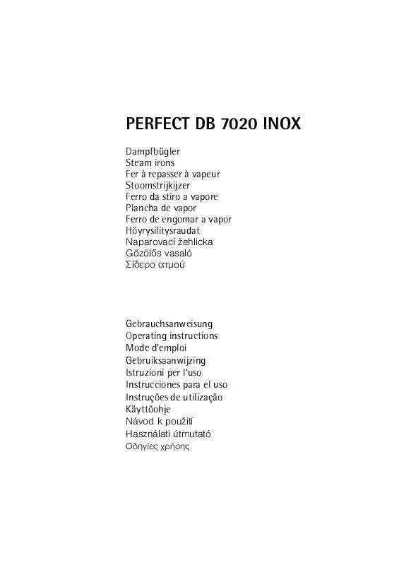 Mode d'emploi AEG-ELECTROLUX PERFECTDB7020INOX