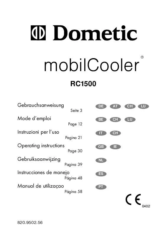 Mode d'emploi AEG-ELECTROLUX RC1500