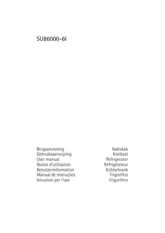 Mode d'emploi AEG-ELECTROLUX SU86000-6I