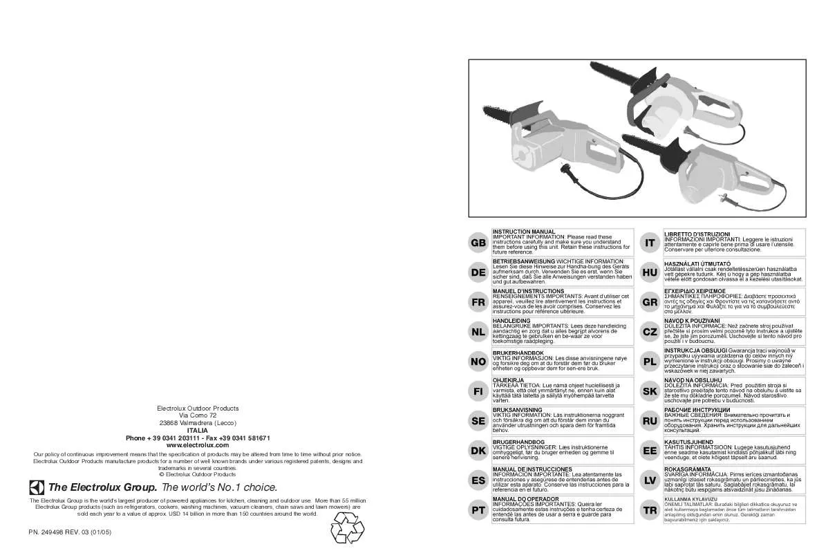 Mode d'emploi AEG-ELECTROLUX TANAKA TEL 1650-14-UK